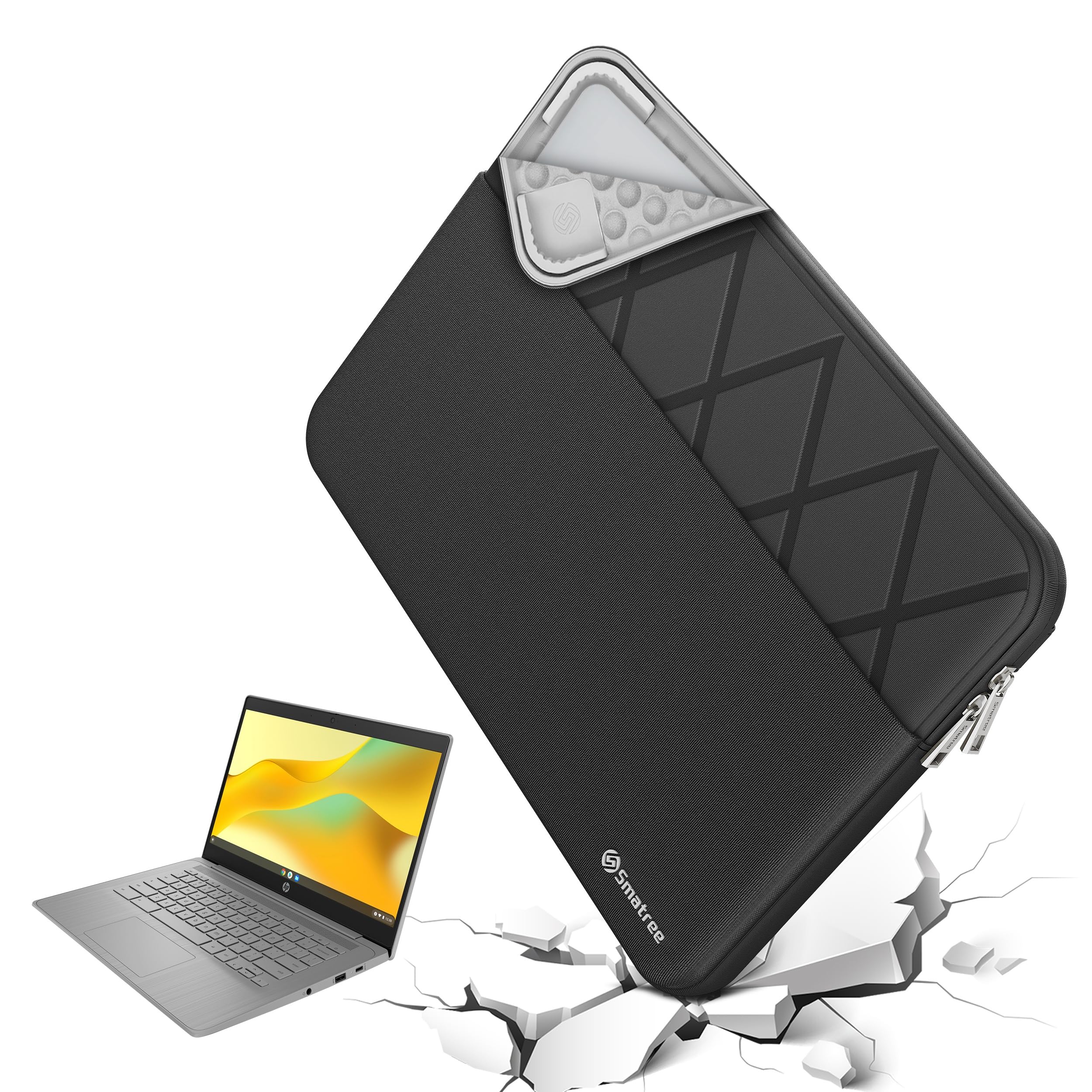 Smatree Custodia per computer portatile da 14" per HP Omnibook X LaptopAI PC14/EliteBook Ultra G1q Notebook AI PC Copilot+Pc, EliteBook 640/645 G10/G9, per HP Dragonfly Pro Chromebook, custodia per