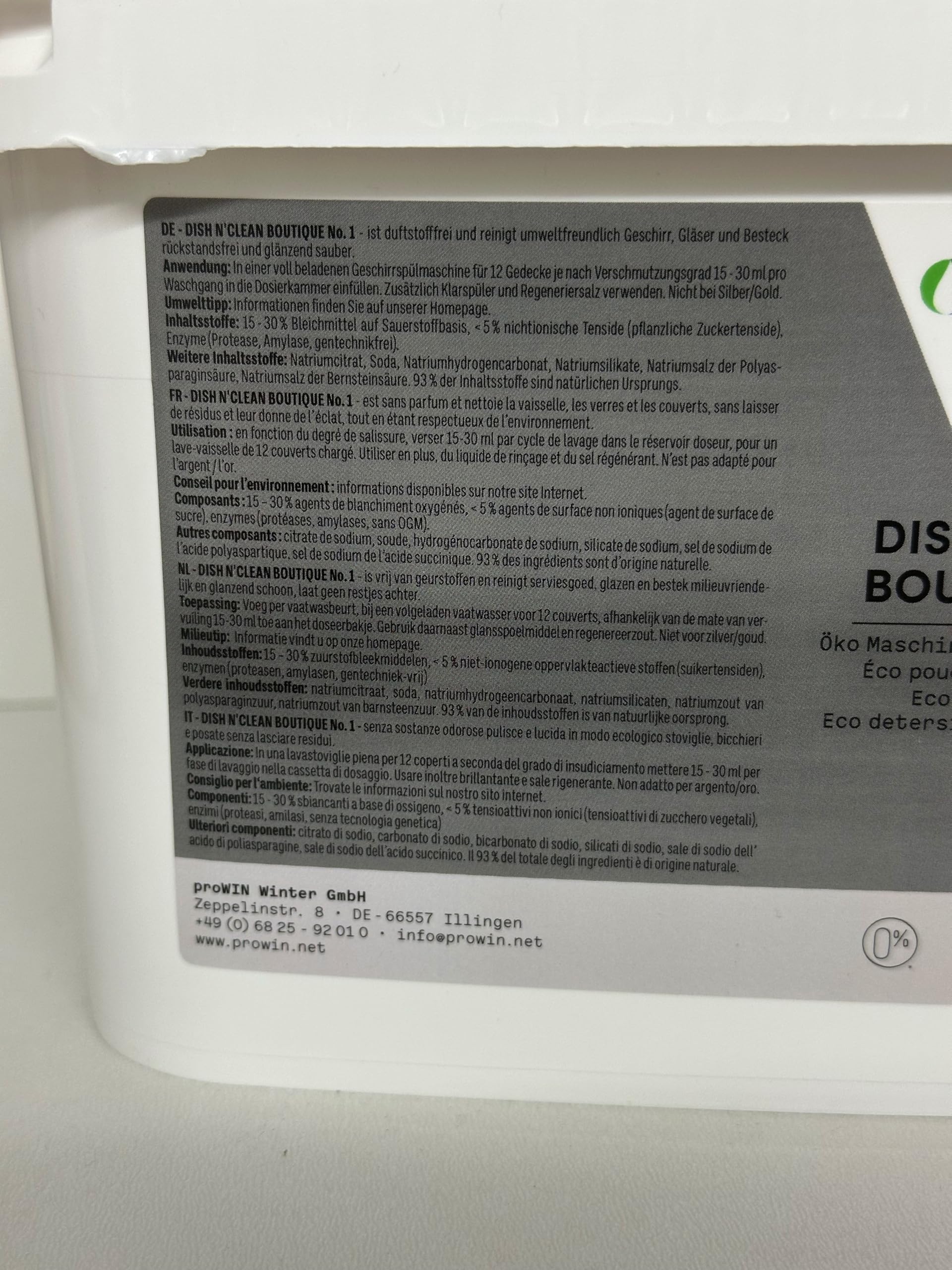 WPW Geschirrspülmittel 5 kg Pulver