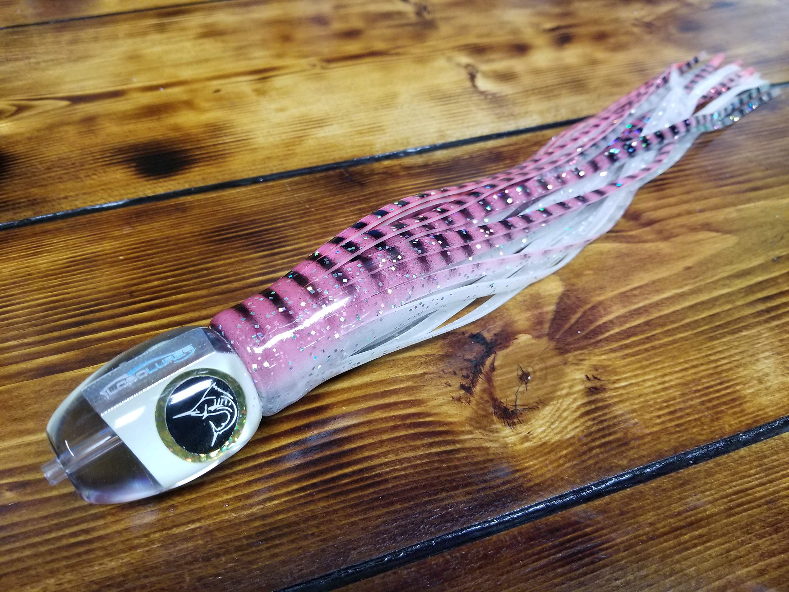 Lobo Lures Bigeye Series Pink Super Glow Big Game Fishing 12