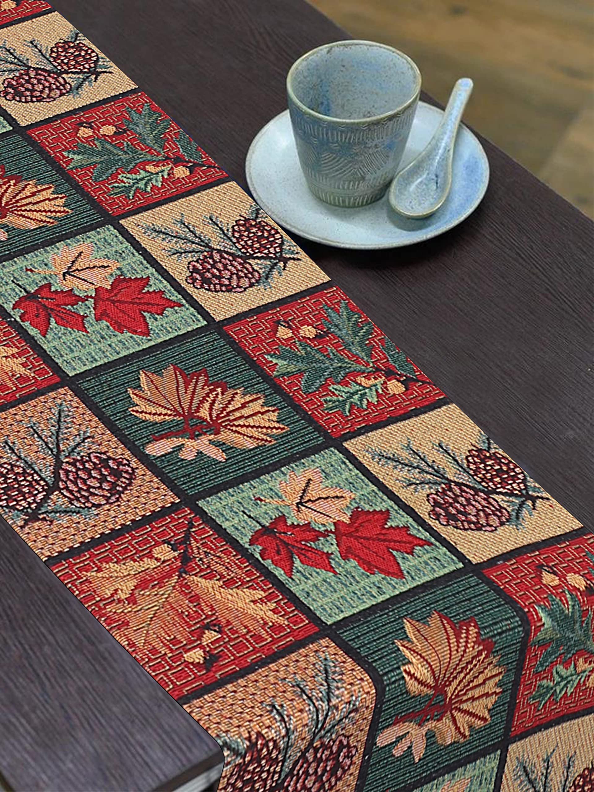 PRAKARTIK BY INDUARTS Tropical Eco-Friendly Cotton Dining Table Runner β Reusable, Machine Washable , Everyday Use Multicolor Rectangular Runner, 180 cm Runner (30X180 cm)