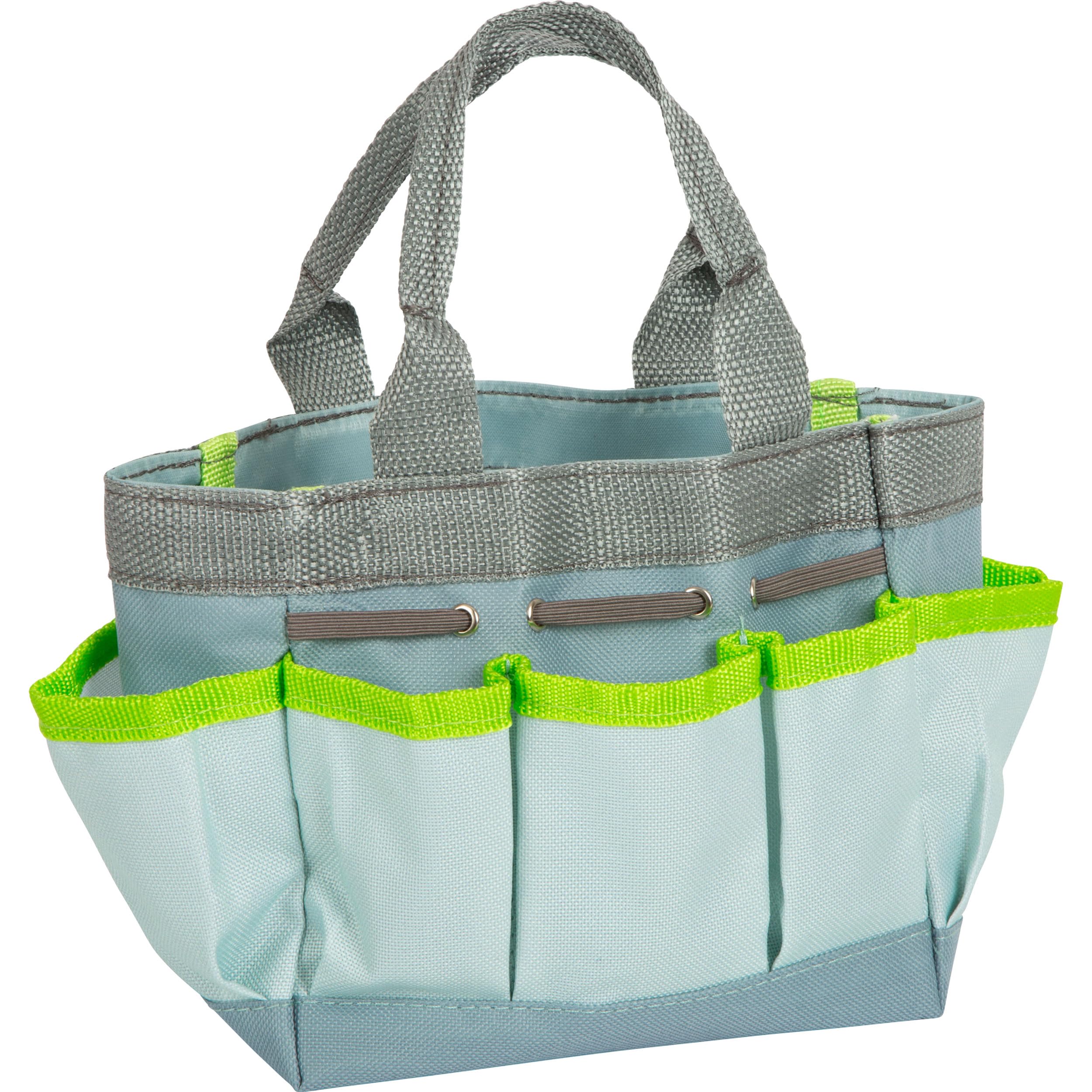 small foot Bolsa de jardinería con Herramientas de Madera y Metal, Juguete de Madera para niños desdes los 3 años, 12388