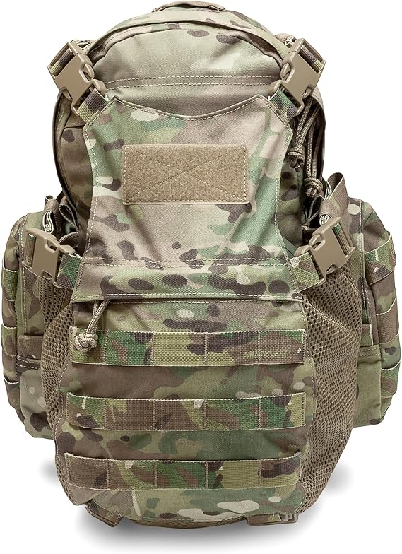 assault pack with helmet holder