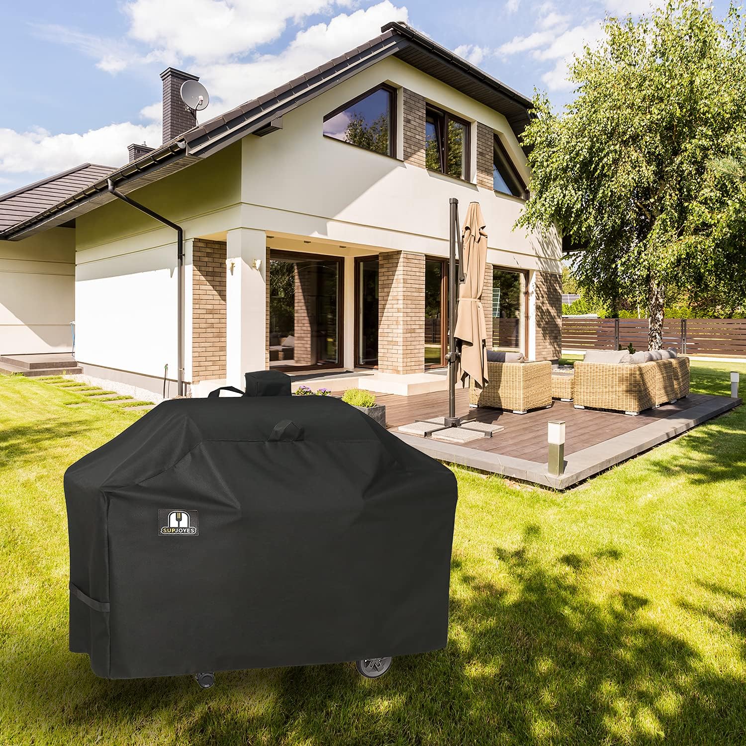 SUPJOYES Grill Cover for Camp Chef 36 Inch Pellet Grills, SmokePro LUX 36, Heavy Duty Waterproof BBQ Covers for Camp Chef