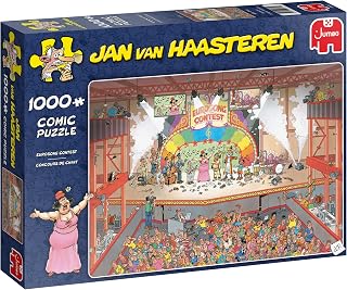Jumbo, Jan Van Haasteren - Eurosong Contest, Jigsaw Puzzles for Adults, 1,000 Piece