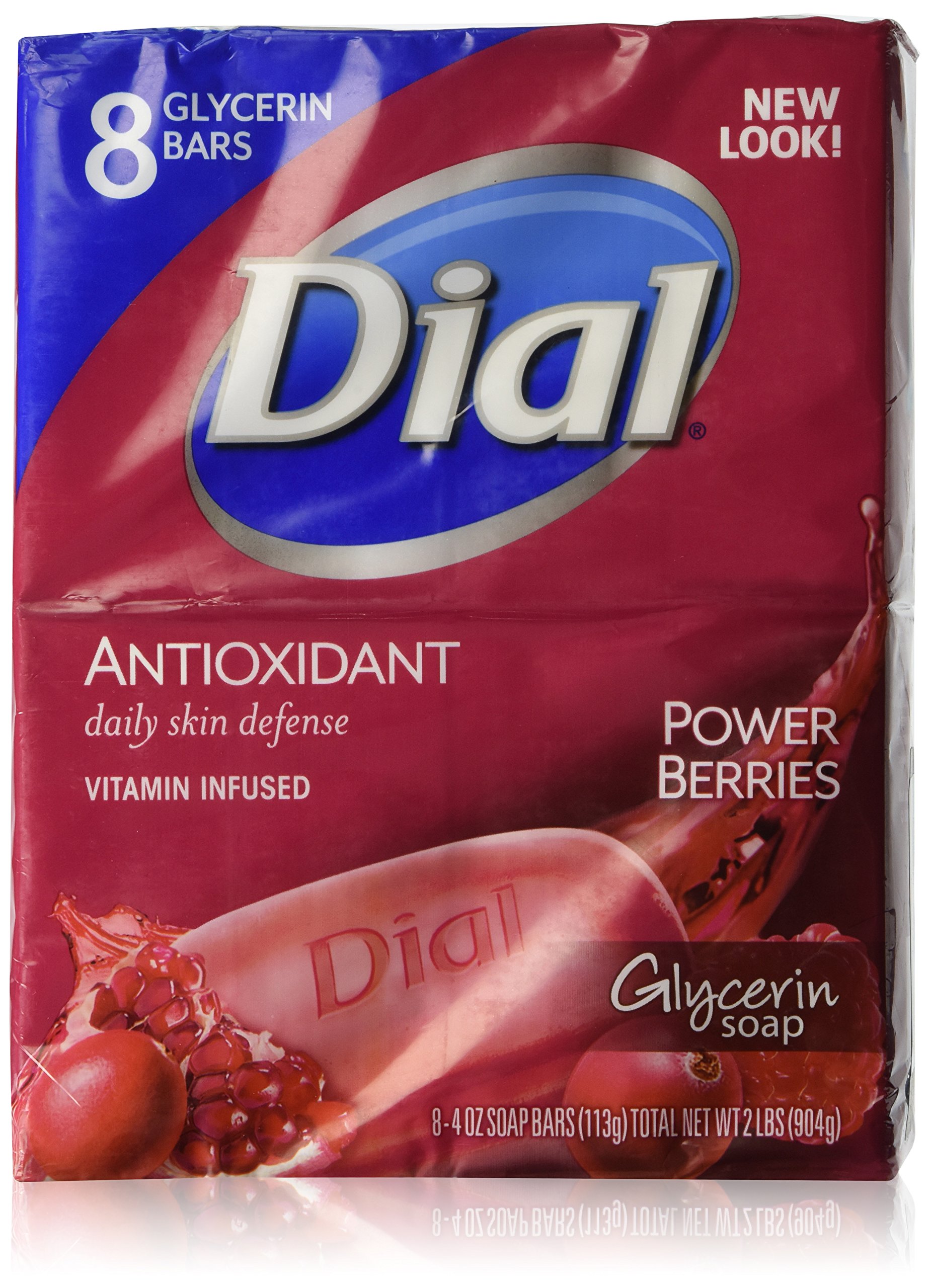 Dial Bar Soap Antioxidant Power Berries 4 Ounce 8 Bars