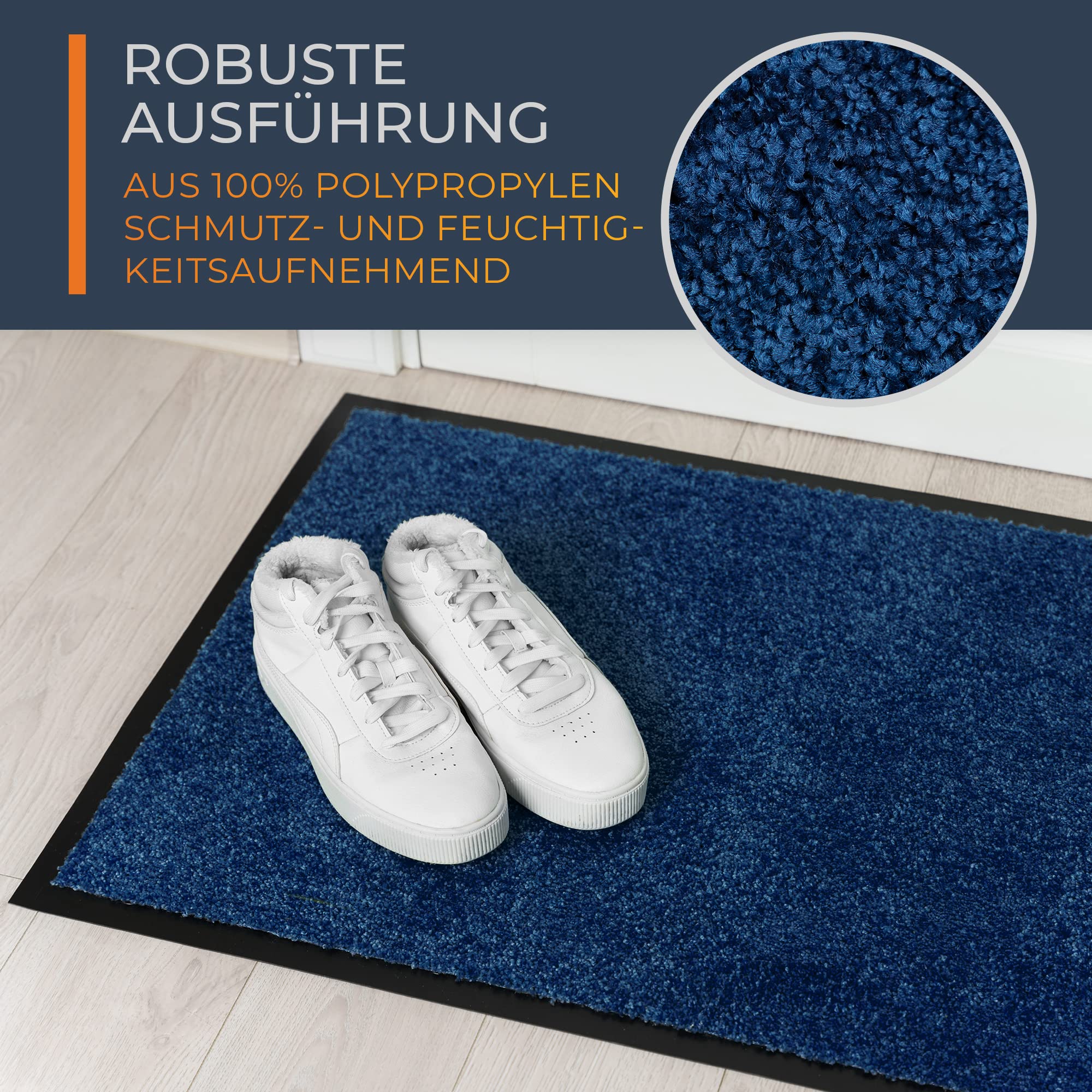 TIMELEOS Paillasson/tapis de sol/ésuie-pieds, anti-saleté, avec une très forte absorption de la saleté et de l'humidité, filtre à saleté imperméable et lavable, résistant, taupe, 60 x 90 cm TIMELEOS Paillasson/tapis de sol/ésuie-pieds, anti-saleté, avec une très forte absorption de la saleté et de l'humidité, filtre à saleté imperméable et lavable, résistant, taupe, 60 x 90 cm
