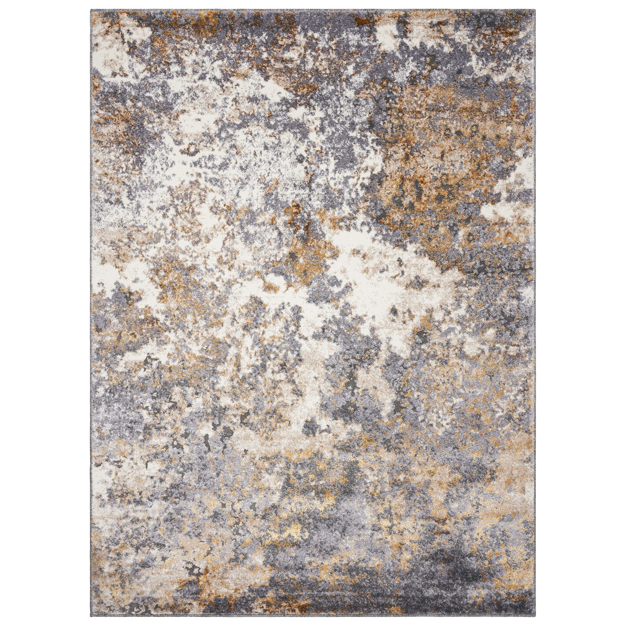 LUXE WEAVERS Beverly Collection Gray 2x3 Modern Abstract Area Rug
