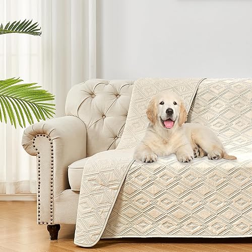 Miniatura 1 de LPMOERA Funda impermeable para sofá para perro, antideslizante, manta para cama de mascotas, protector de colchón acolchado para sofá cama,