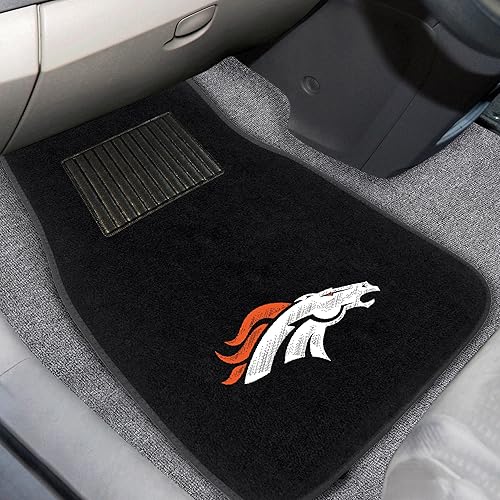 Vista 19 de FANMATS NFL-Teams - Juego de 2 alfombrillas bordadas para coche, unisex, para adultos Negro