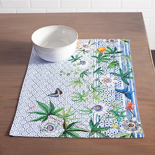 Miniatura 8 de Maison d' Hermine Juego de 4 manteles individuales 100% algodón, lavables, reutilizables, para decoración de cocina, comedor, fiesta, boda,