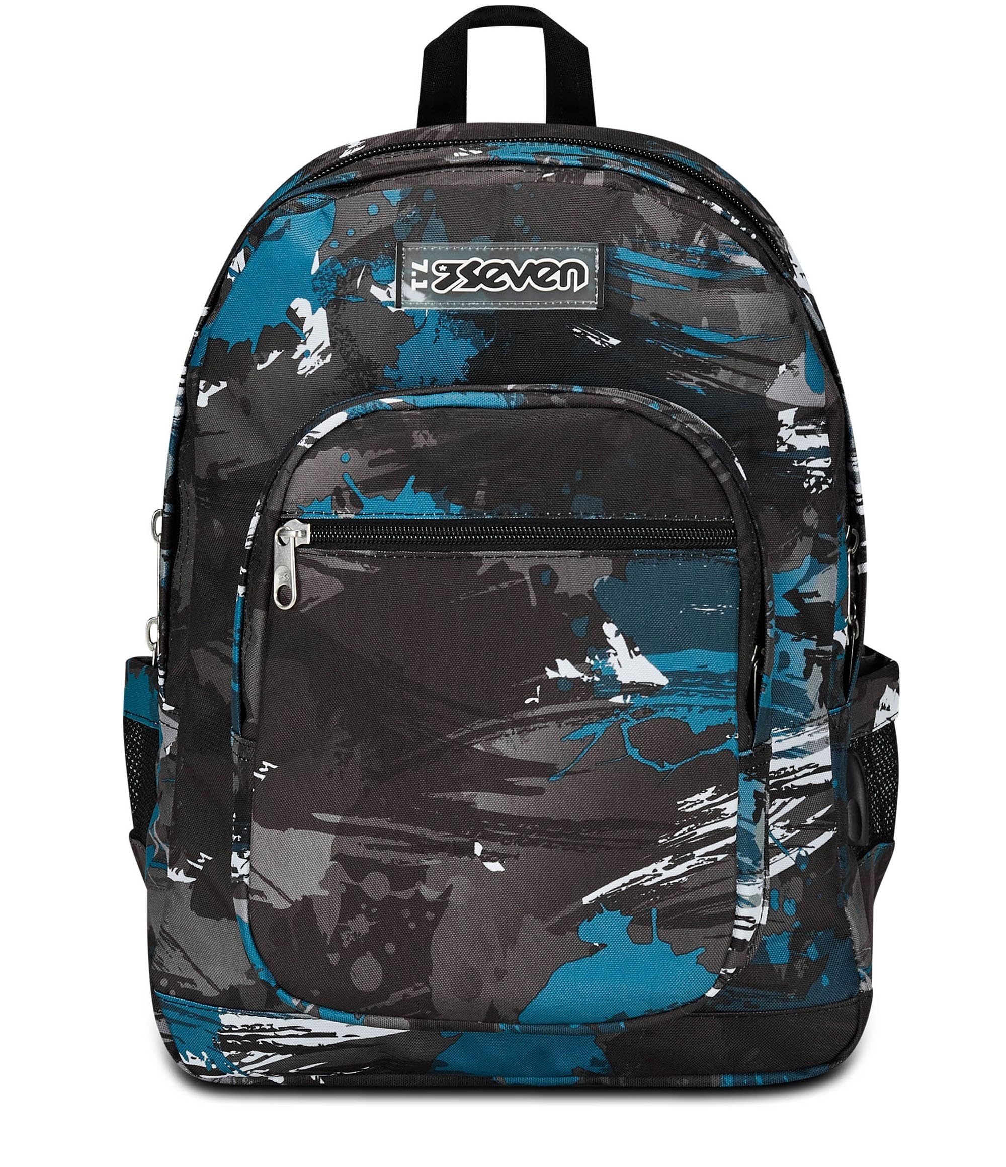Seven Portalápices Escolar Round Plus, Azul, ISCHOOLPACK