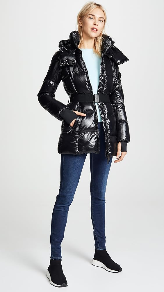 Sam noho belted matte shell down puffer coat Clearance