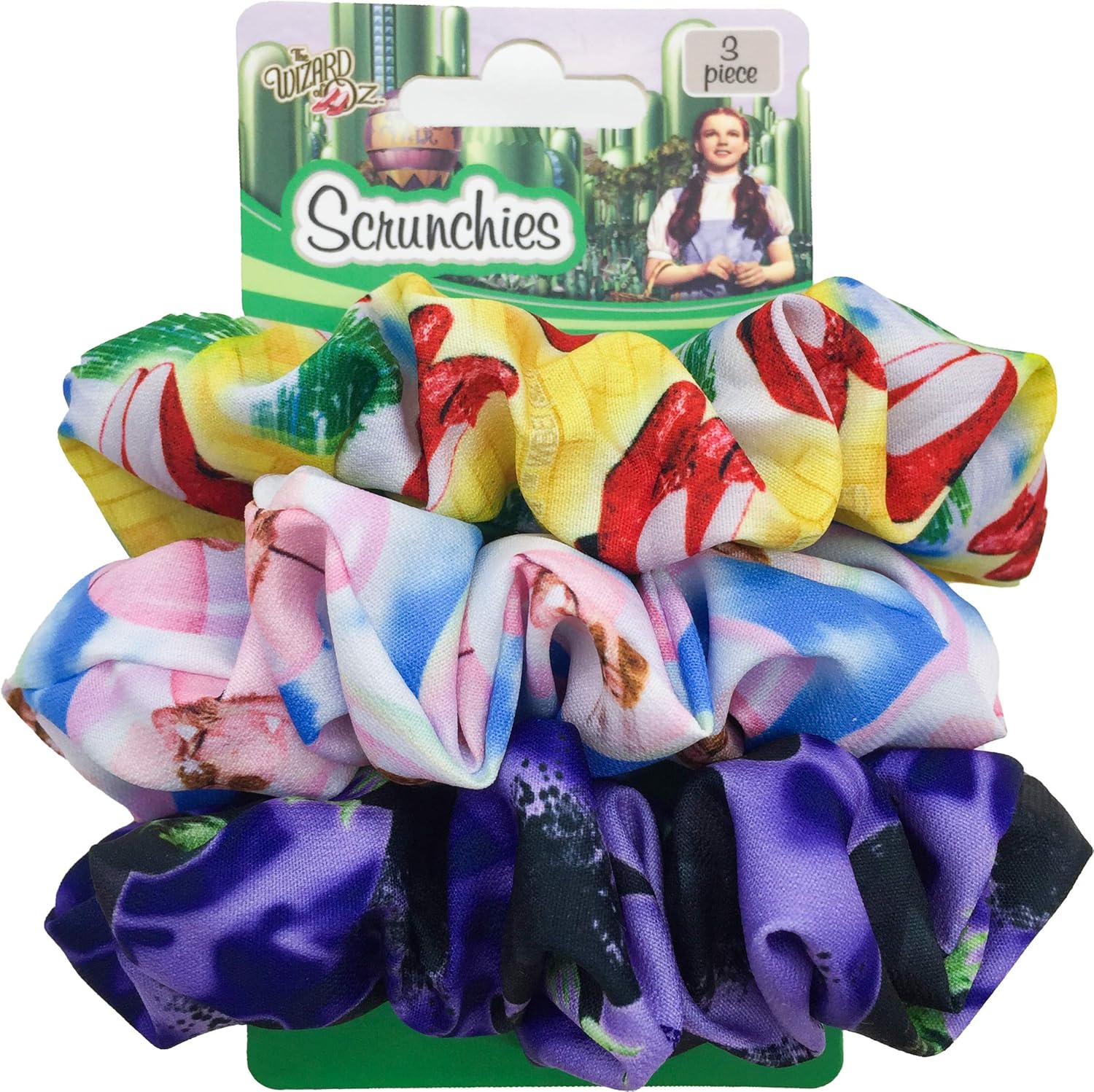 Spoontiques - Hair Scrunchies - Adorable Accessories for Women’s Hair - Girls Colorful Soft Hair Ties - Ponytail Holder - Wizard Of Oz, one size (19955)