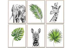Safari Nursery Wall Art Set: Captivating Jungle Prints for Your Little Explorer's Room