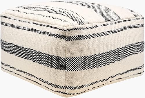 Miniatura 9 de Mark&Day Puf otomano, Lichtenegg Bohemian/Global gris plateado, rectangular, puf reposapiés para sala de estar, dormitorio y decoración bohemia del