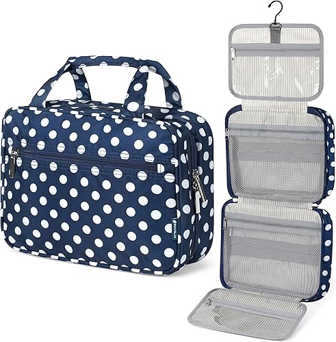 PAVILIA Neceser colgante bolsa de viaje para mujeres y hombres, organizador de cosméticos plegable, bolsa de maquillaje resistente al agua,