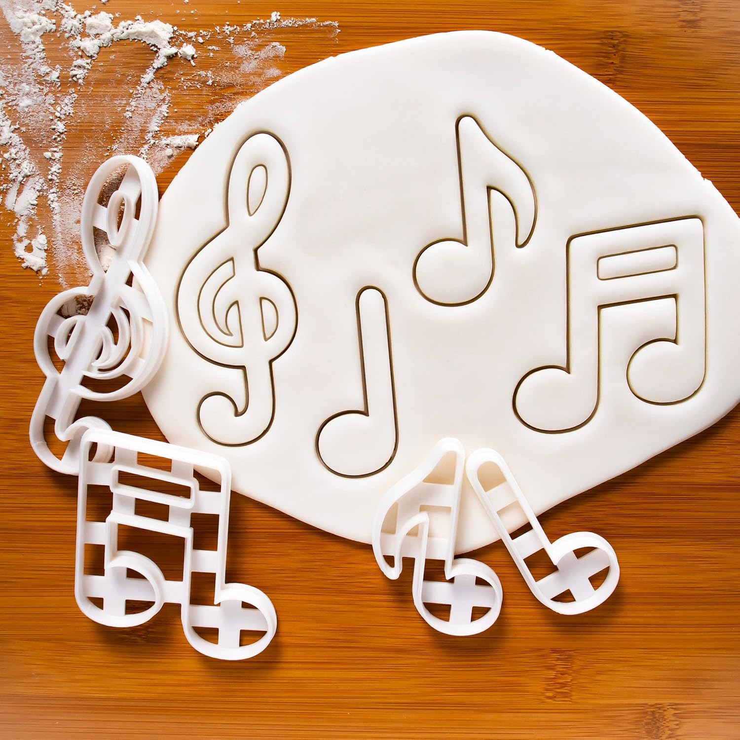 Set of 4 Musical Notes cookie cutters, 4 pieces - Bakerlogy