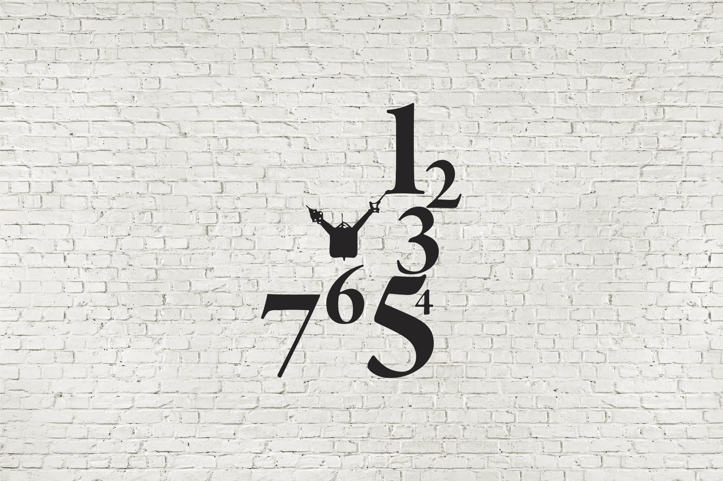 Clock Loft Wall Decal Stiker Mural AD0591