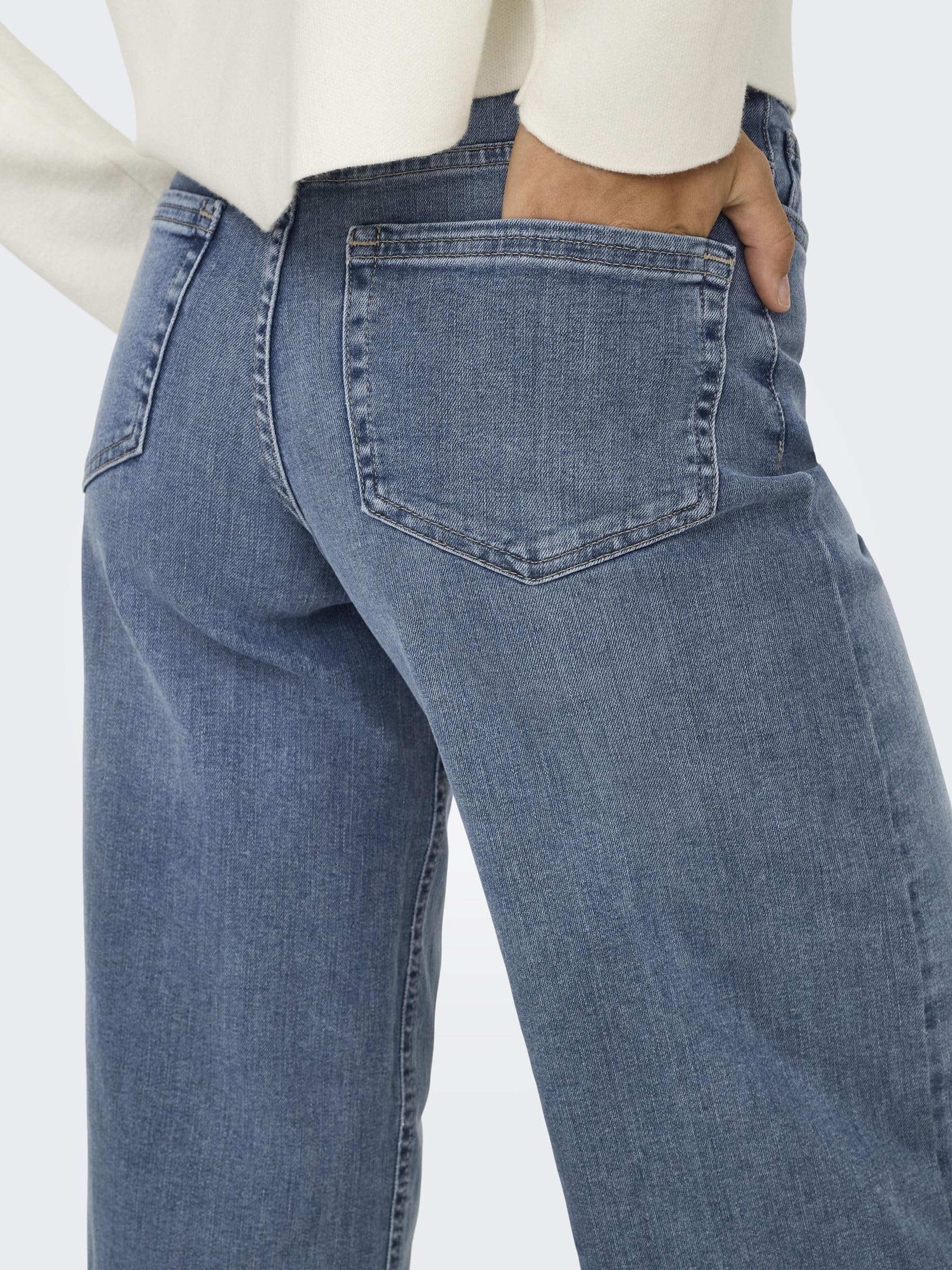 Only - Onlmadison Blush HW Wide DNM Tai853 Noos, Onlmadison Blush HW Wide DNM Tai853 Noos Donna