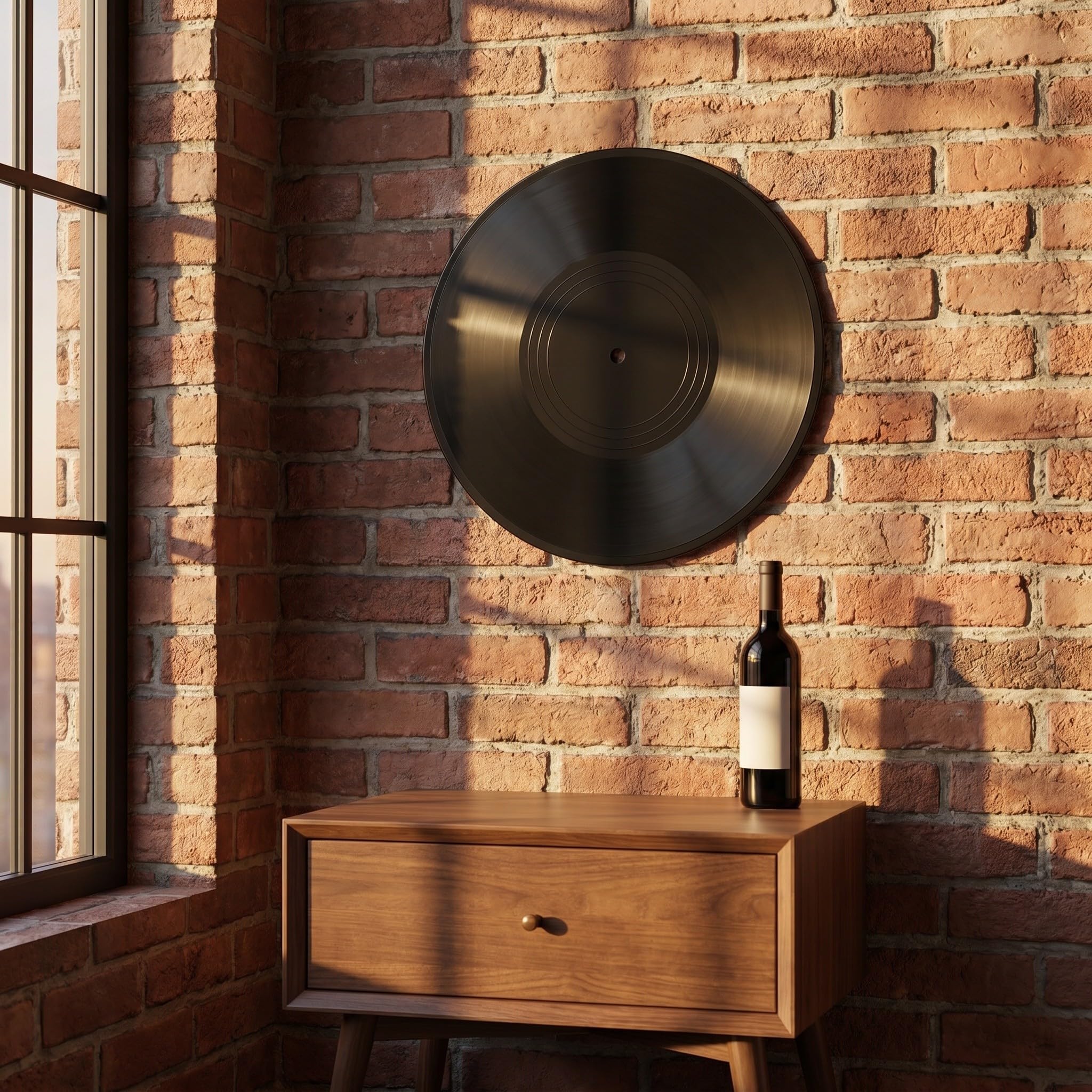 12 Piezas Disco de Vinilo Estilo Retro Vintage para Adorno de Pared para Sala de Sonido o Fiesta Temática Rock