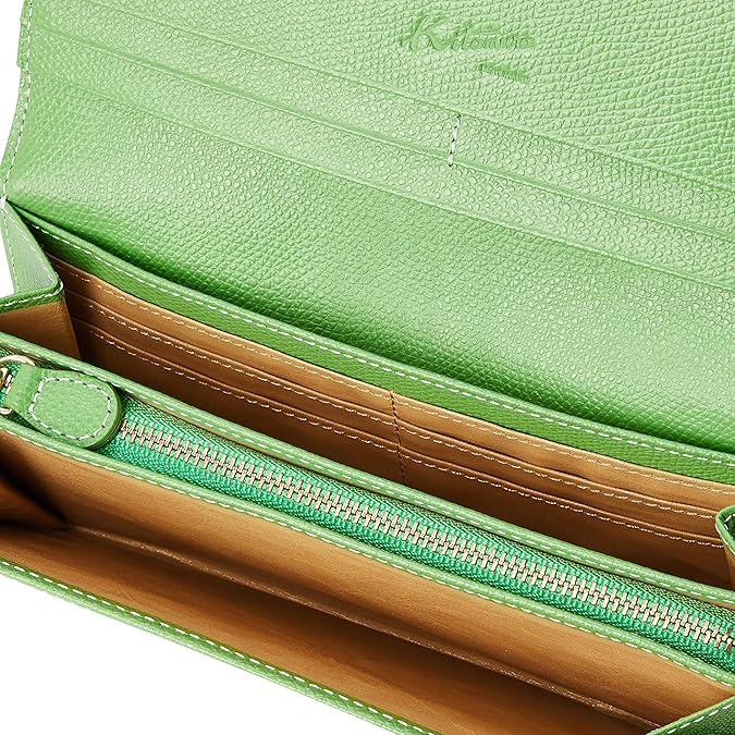 キタムラ 長財布 キズが目立ちにくい型押し PH0450 ダークブルー