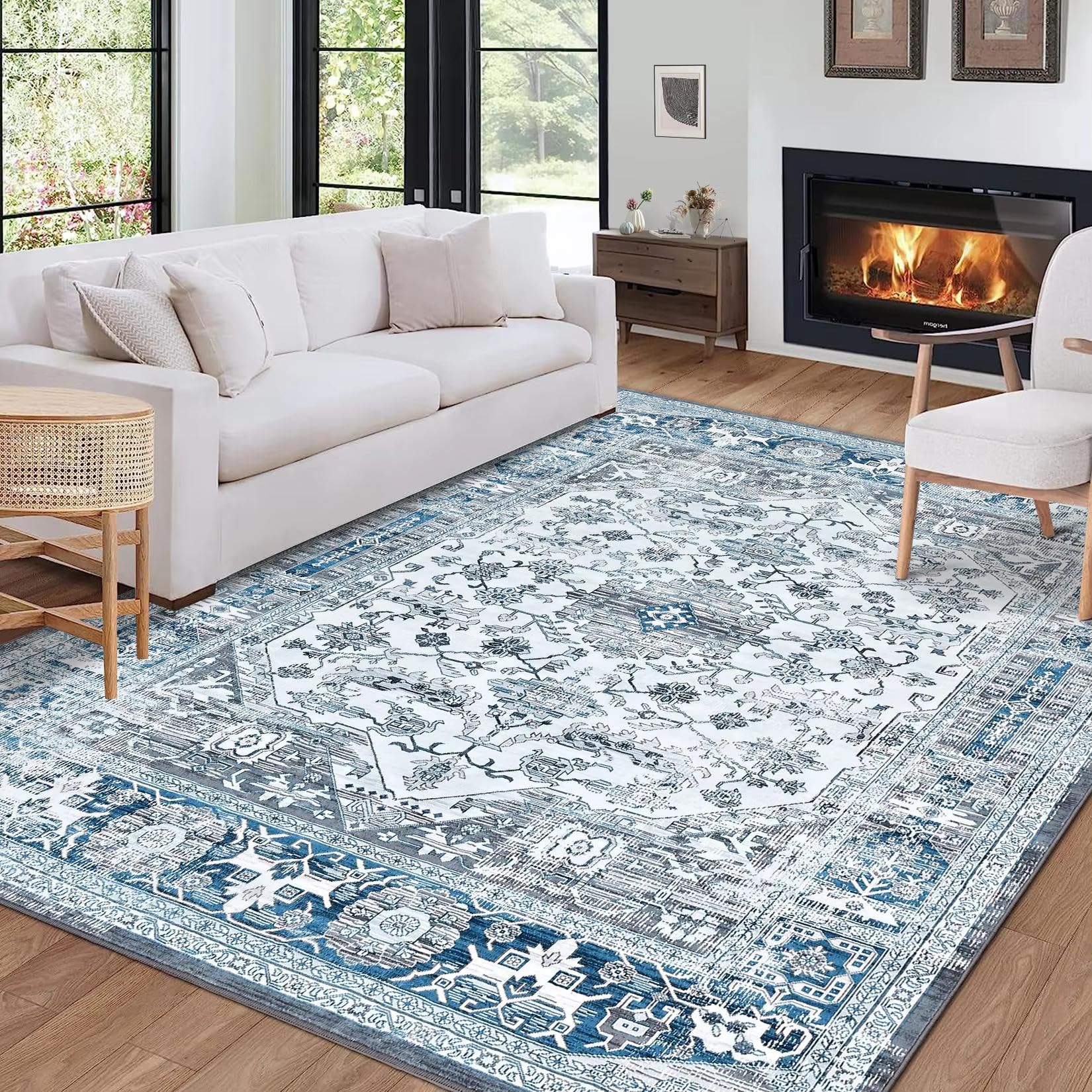 Paillasson antidérapant et lavable à poils ras 50x140cm pour intérieur