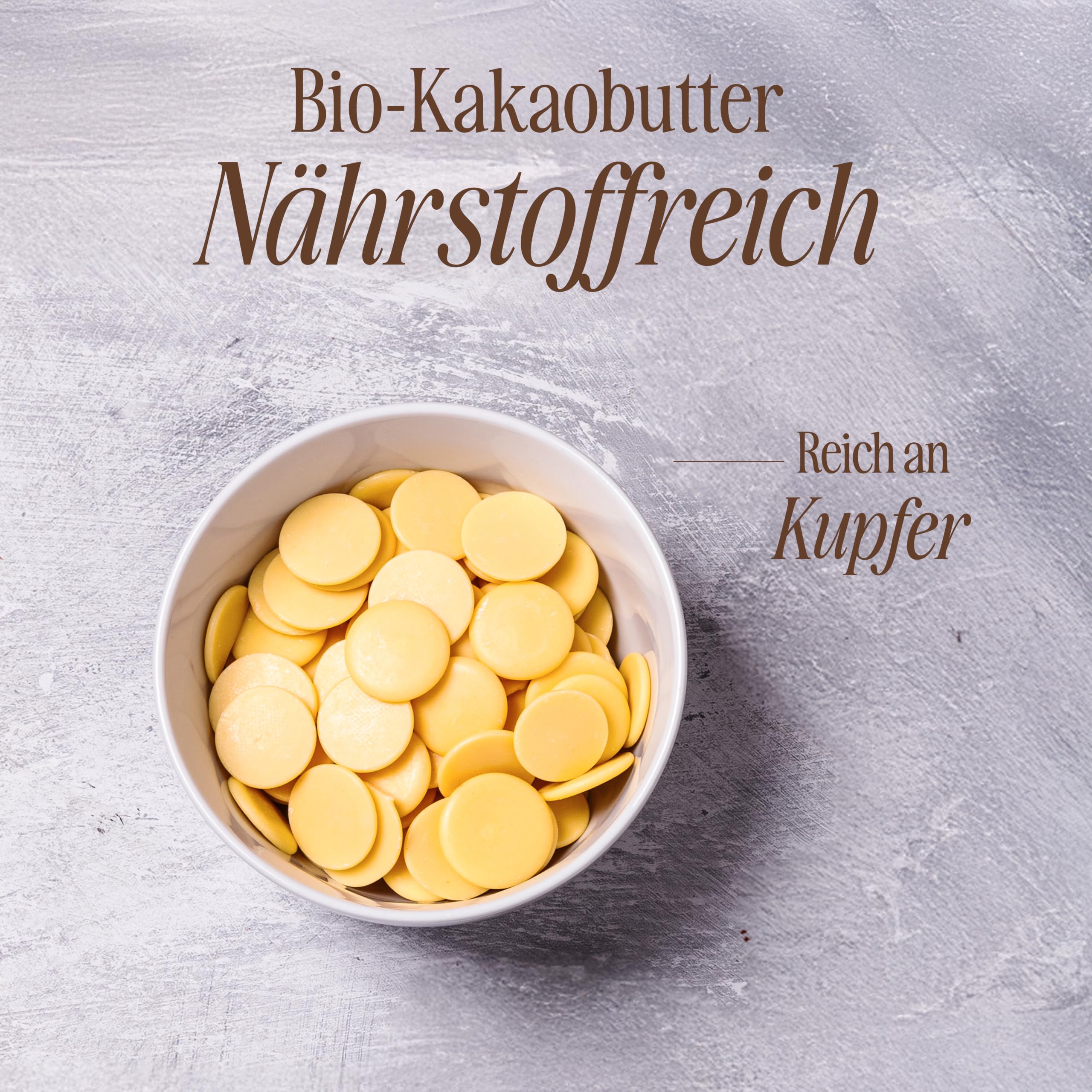 Sevenhills Wholefoods Kakaobutter Bio 500g, Rein und Natürlich, Premium Qualität