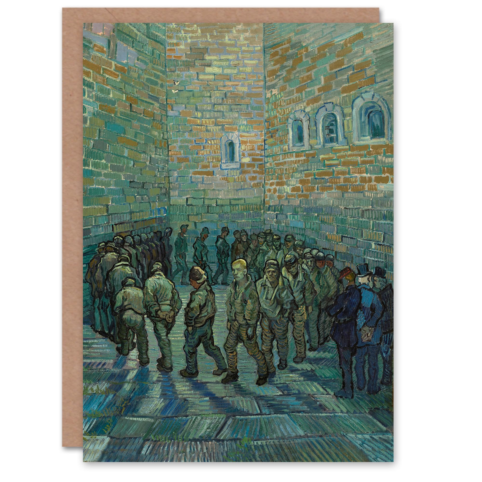 Artery8 Vincent van Gogh Art Card Penitentiary Prisoners Exercising