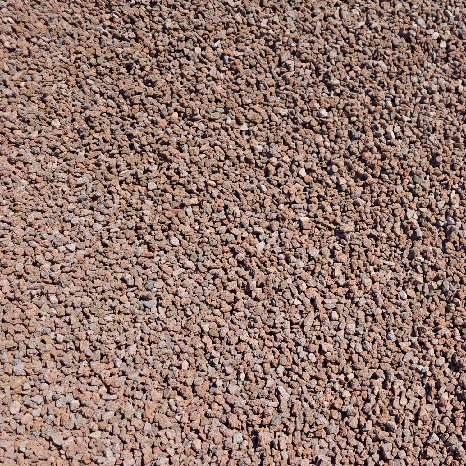 GALAMIO Lavamulch Rot Braun Eifel Vulkan Gestein Beet Abdeckung Garten Mulch Pflanz Granulat Substrat Dekor Mittel 8-16mm 25kg Sack