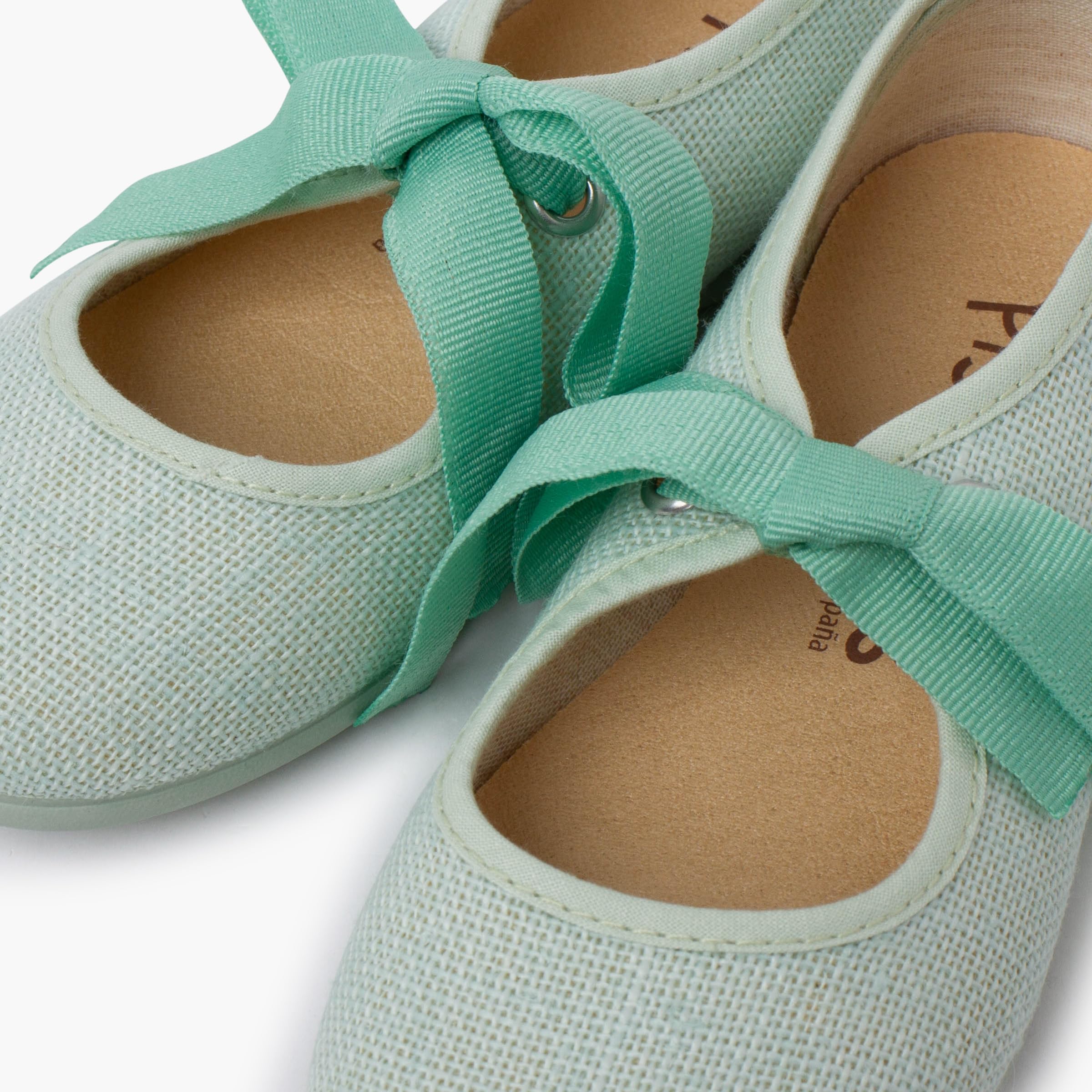 Pisamonas Chaussures Babies en Lin avec Nœud Faya