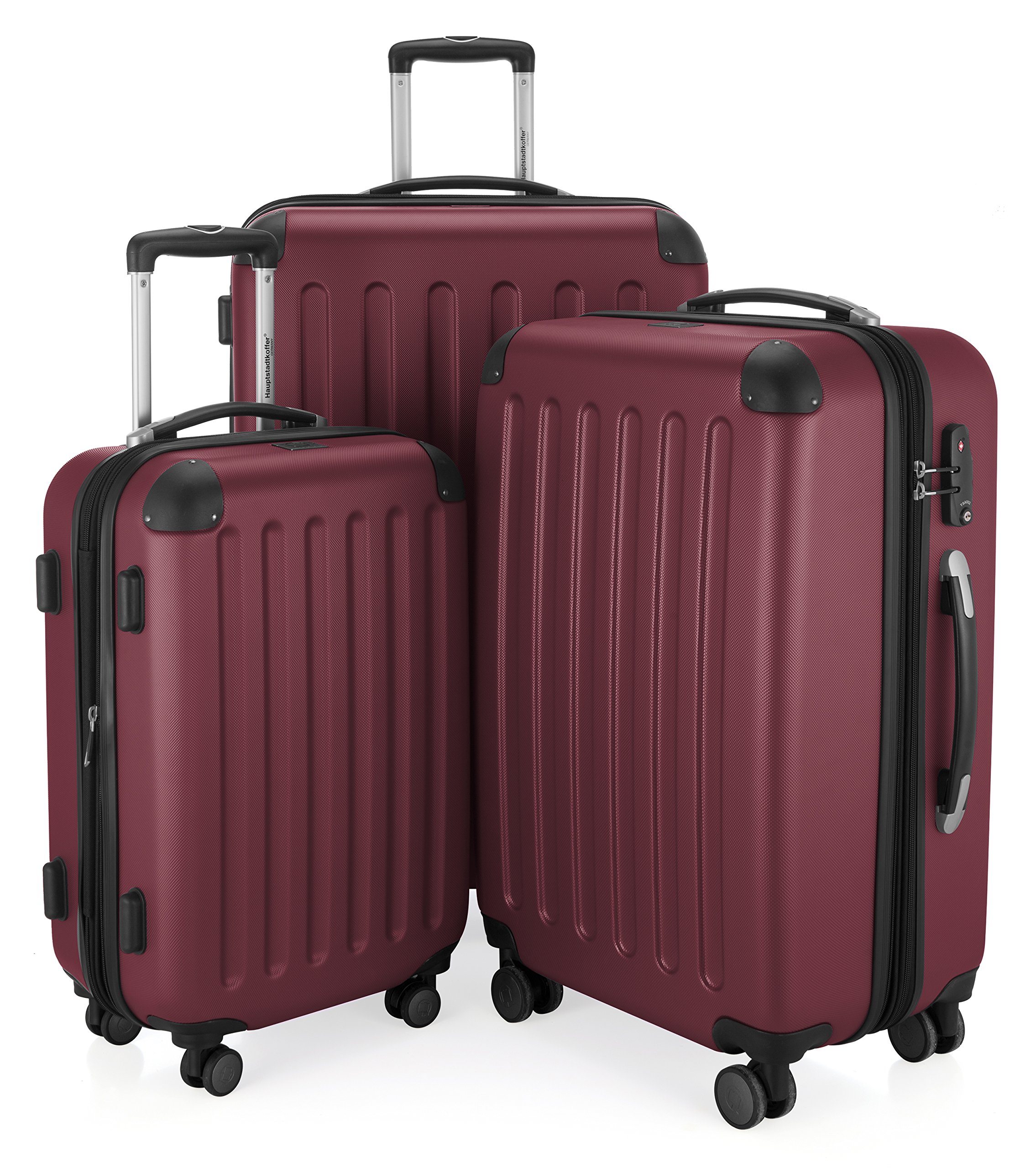 HAUPTSTADTKOFFER - Spree - Juego de 3 Maletas rígidas, Trolley expandible, Equipaje de Viaje, 4 Ruedas Dobles, TSA, (S,M y L), Menta — view 88