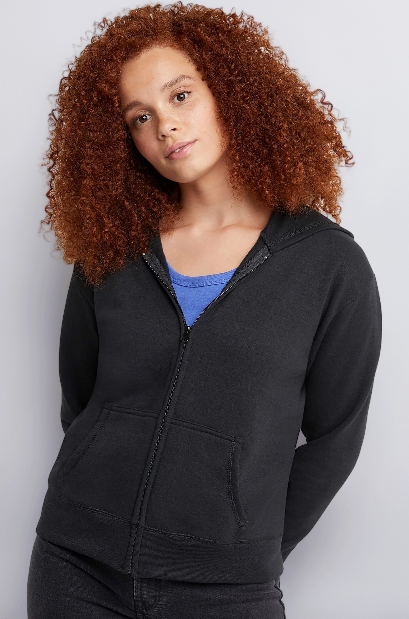 Hanes Women's Full Zip Fleece Hoodie