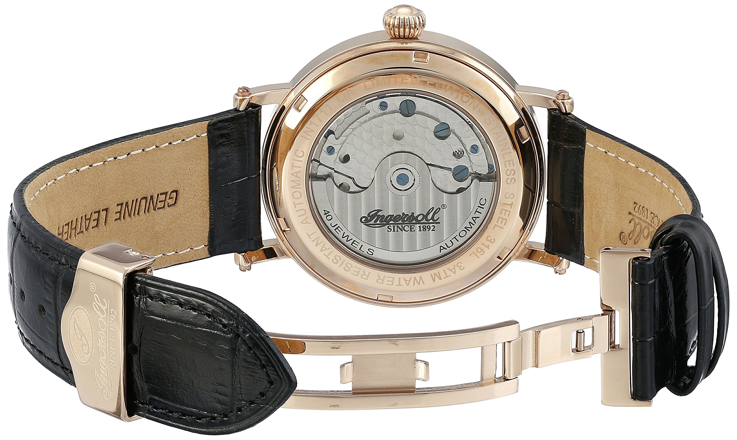 Ingersoll Mens In1711rgy Golden Eyes Analog Display Automatic Self