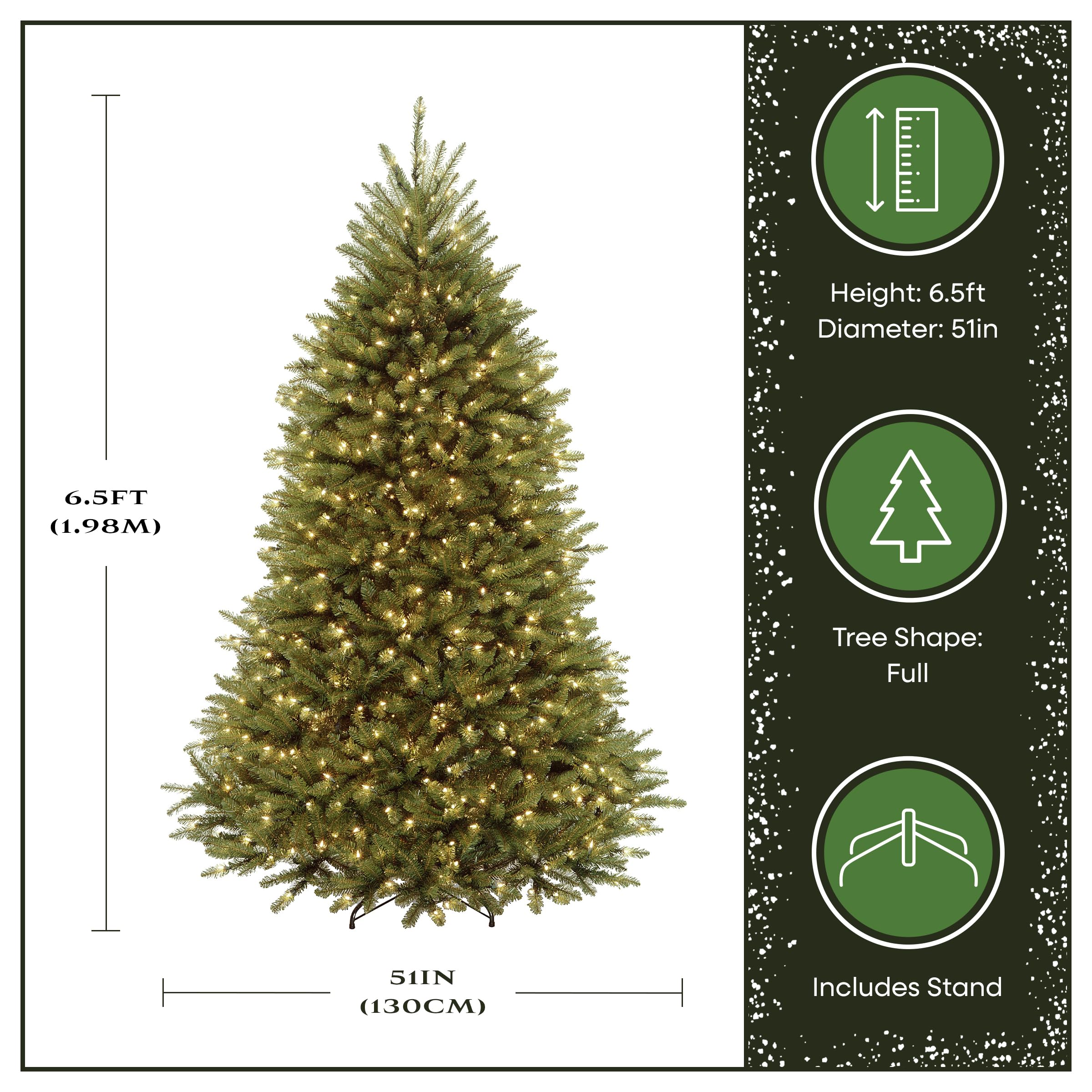 Amazon.co.jp: National Tree Company プリライト 人工フルクリスマス 