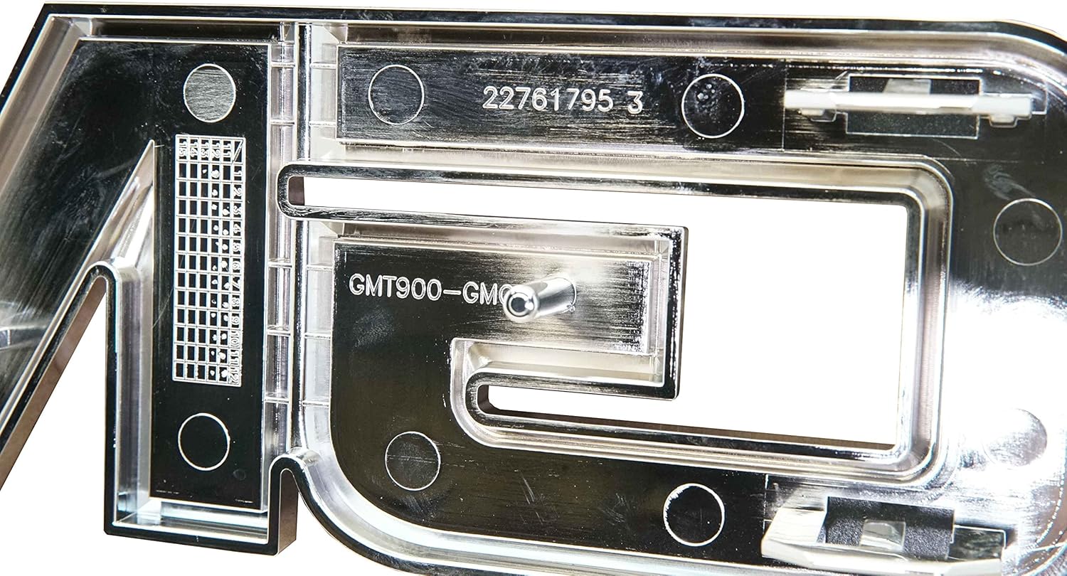 General Motors Red Metal Truck Emblem