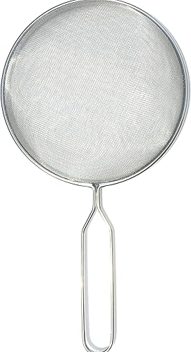 Colador de cocina de acero inoxidable de 6 pulgadas (para verduras, leche de soja, otras leches no lácteas y jugo)
