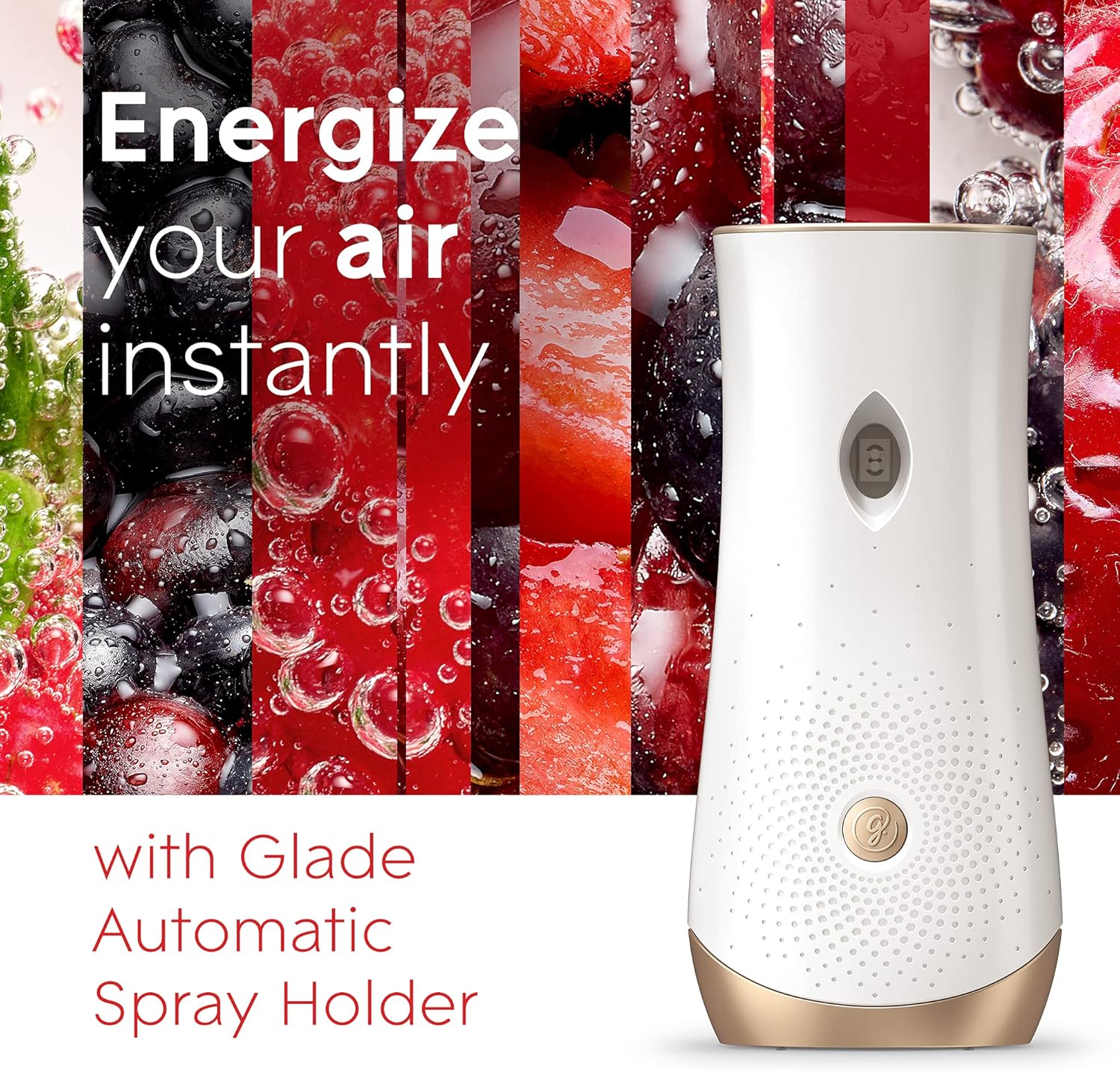 Glade Automatic Spray Refill, Air Freshener for Home and Bathroom, Bubbly Berry Splash, 6.2 Oz, 3 Count