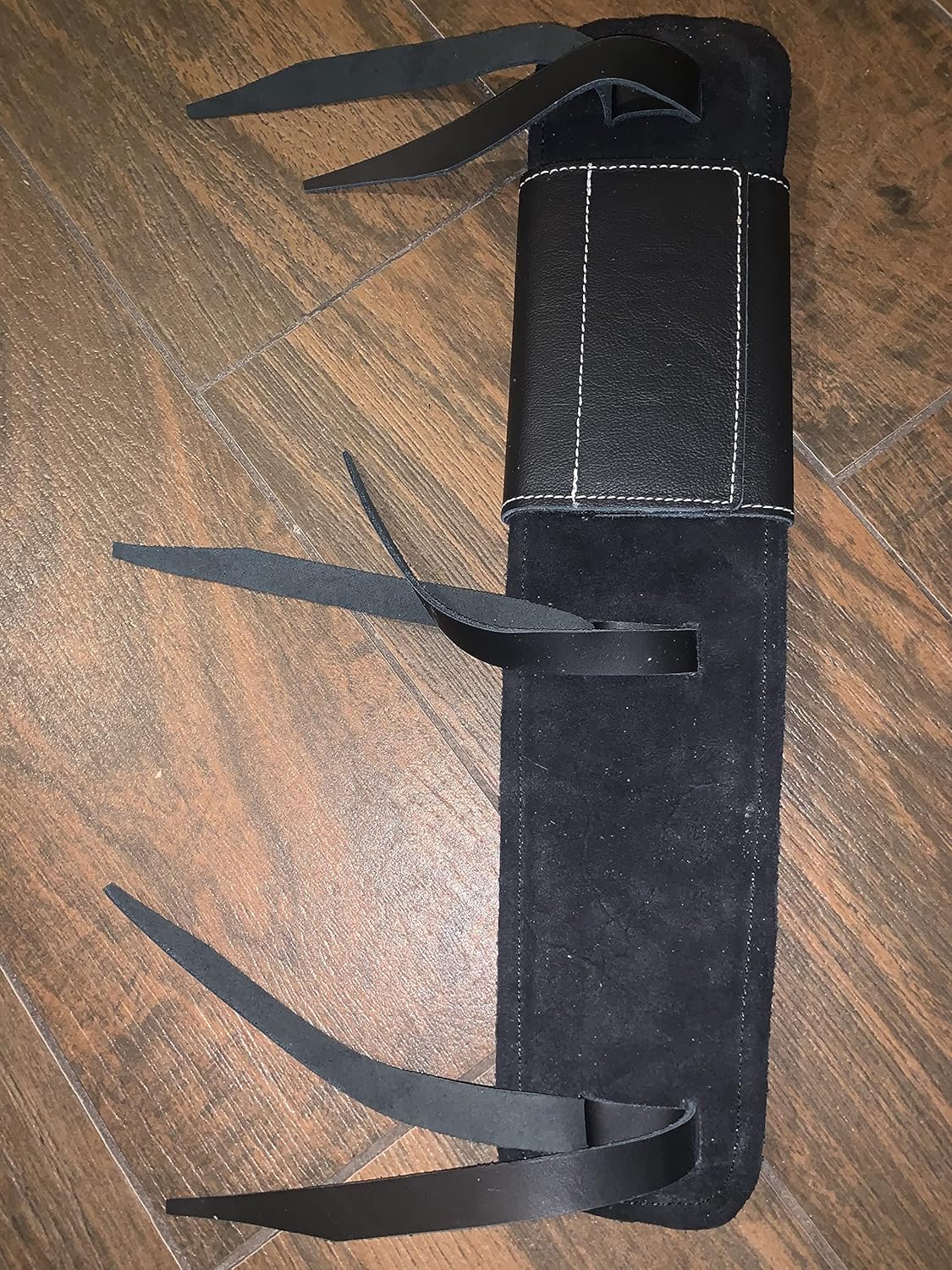 EPT Bull Ropes Bull Riding Rope Pad Master Bulls - Black Leather Pad 15" x 4"