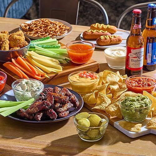 Miniatura 4 de Juego de 16 tazones de vidrio pequeños con tapas herméticas, tazas apilables de 8 onzas, 8 tazas de caldo transparentes Mise en Place para