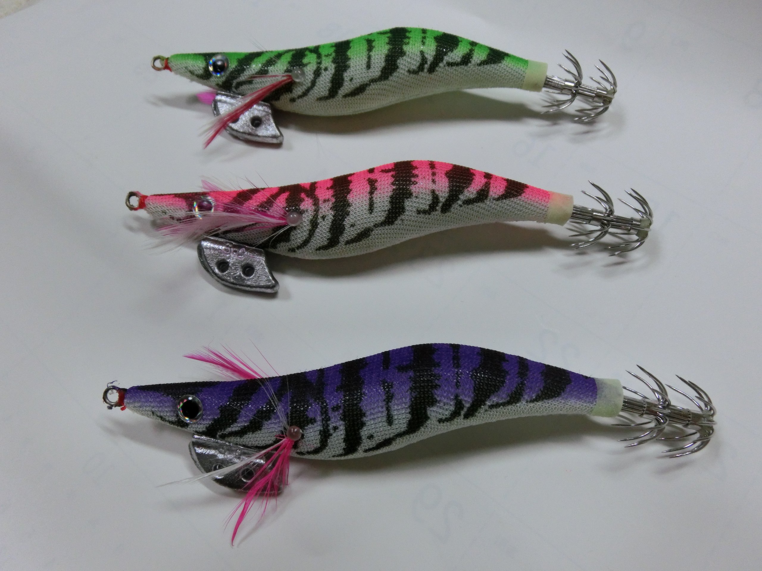 エギ 10個セット カラフル Amazon | イカ 釣り カラフル な 10個エギ 3.0号 セット ケース