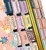 Bloom Diamond™ Bible Tabs for Women Study Bible – Soul Nourishing Book Summaries – 66 Peel-and-Stick Large Print Laminated Bible Book Tabs | Floral Tabs for Bible Study Supplies, the Shepherd of Life