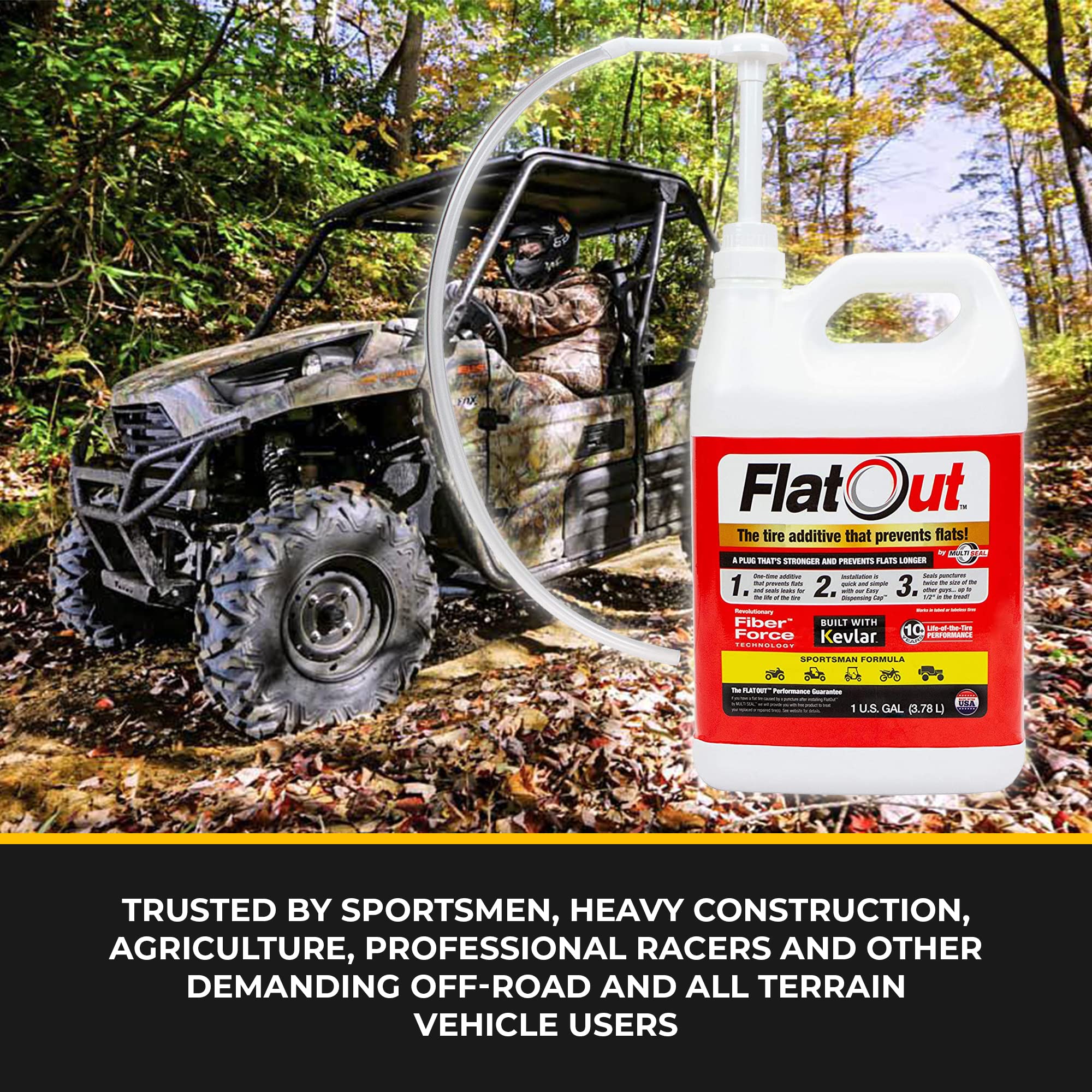 Buy FlatOut Tire Sealant Sportsman Formula with Valve Core Tool and