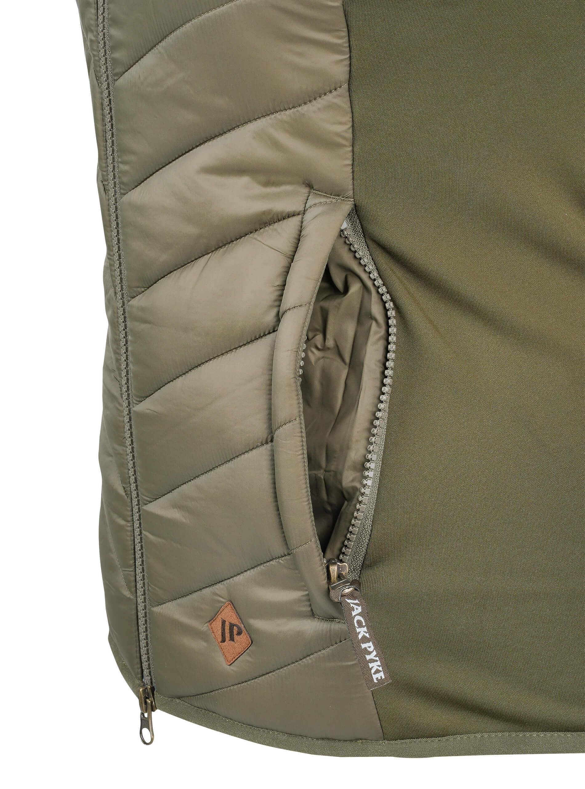 JACK PYKE Shires Damen Weste leichte taillierte Stretch Reißverschlusstaschen Outdoor Alltag