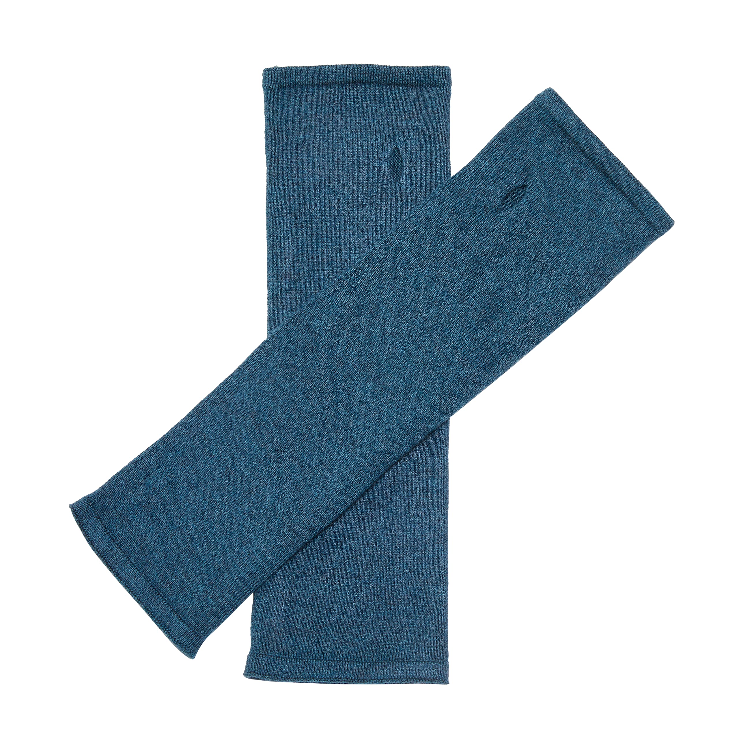 Enter the Complex® Arm Warmers with Thumb Hole Merino Wool for Men and Women, petrol, One size