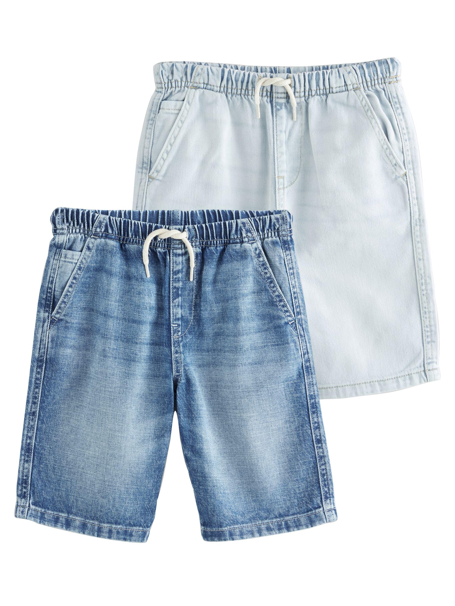 NEXT Niños Pack de 2 Vaqueros Cortos Estilo Bermuda con Cintura elástica