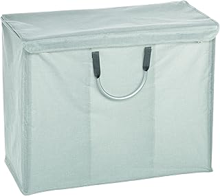 kela 24442 sortownik prania z 3 przegródkami, poliester, wysokość: 60 cm, palma, szary