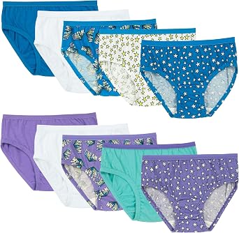 Fruit of the Loom Girls Cotton Brief Underwear Multipacks