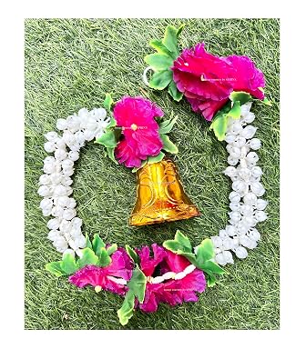 SPHINX Artificial Jasmine (Mogra) Decorative Latkans/Torans/Backdrop Hangings/ for backdrop decorations, wall decor, wall hangings, housewarming - (Approx 2.5 ft, 2)