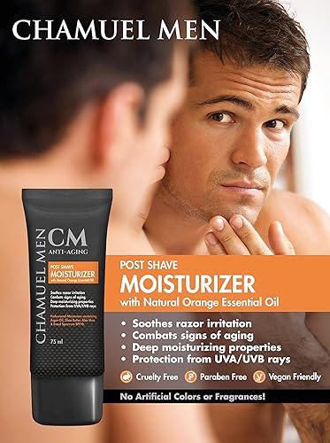 Miniatura 4 de Anti-envejecimiento diario después del afeitado para hombres – Crema facial e hidratante para hombres totalmente natural con argán, karité y aloe