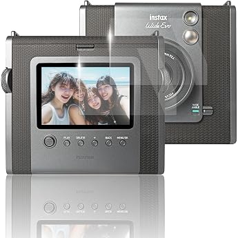 Sanwatrade Glass Film for Fujifilm Instax Wide Evo LCD Protection 9H Hardness [Set of 2] | 液晶 保護 硬度9H 【2枚】セット